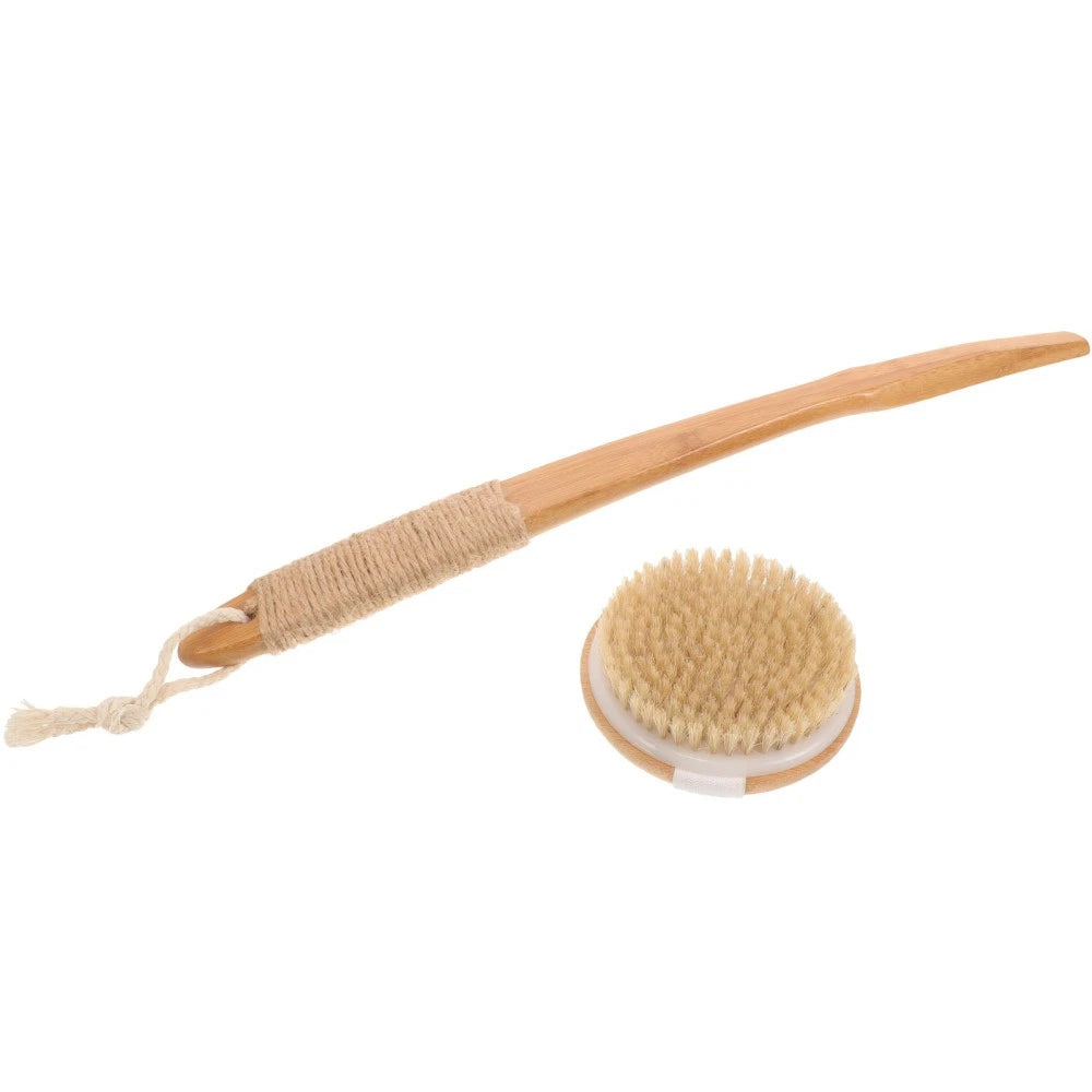 Removable Bath Brush Elderly Back Scrubber for Shower Exfoliating