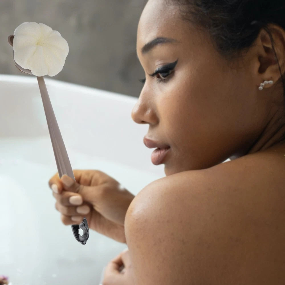 Long Handle Body Shower Brush with Dual Sided Soft for Gentle Cleansing