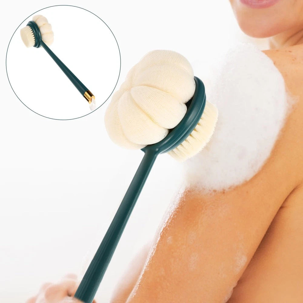 Bath Scrub Cleaning Brush Body Shower Scrubber Wash Baby Back with Long Handle
