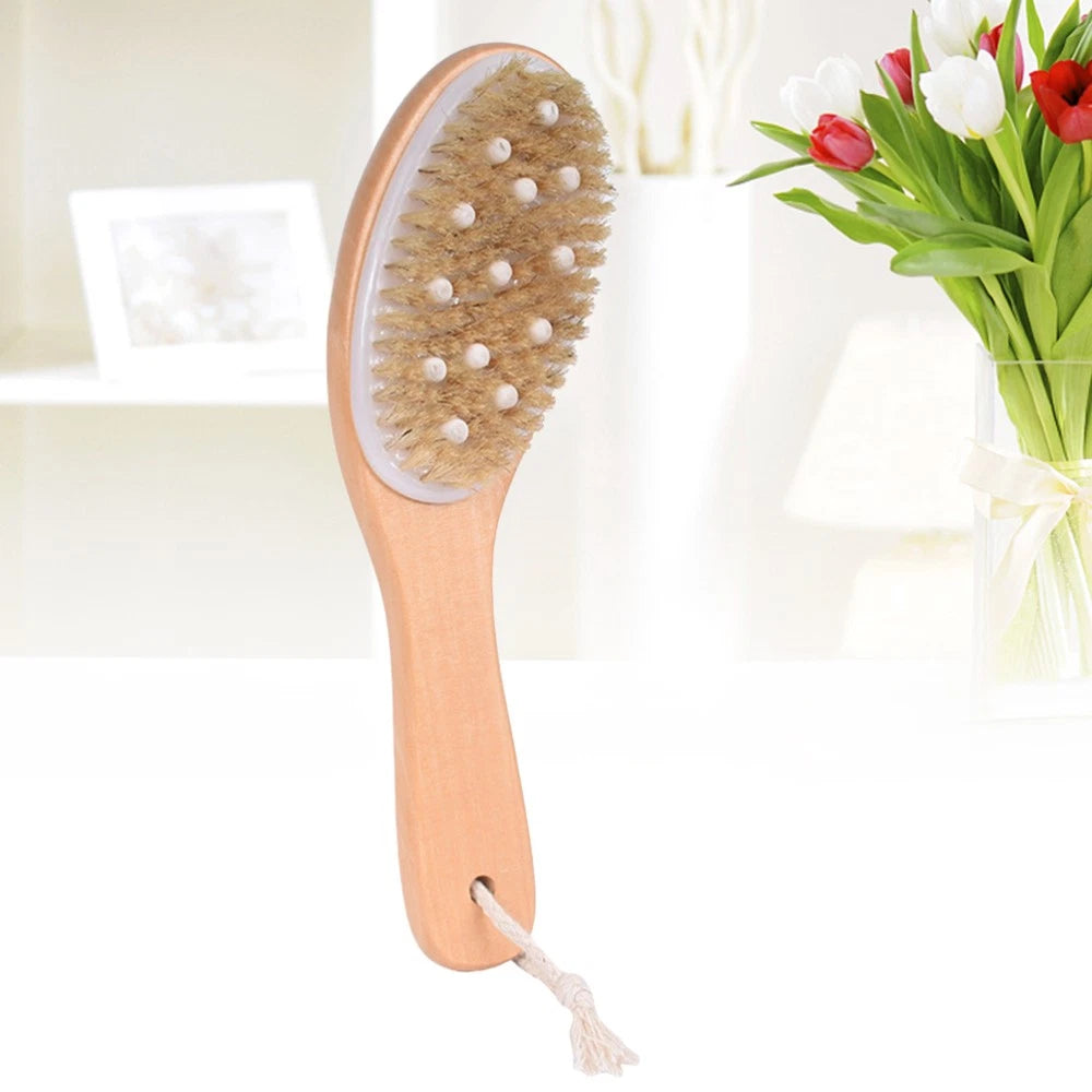Body Brush Shower for Bath Scrubber Cleaning Exfoliating Back with Handles