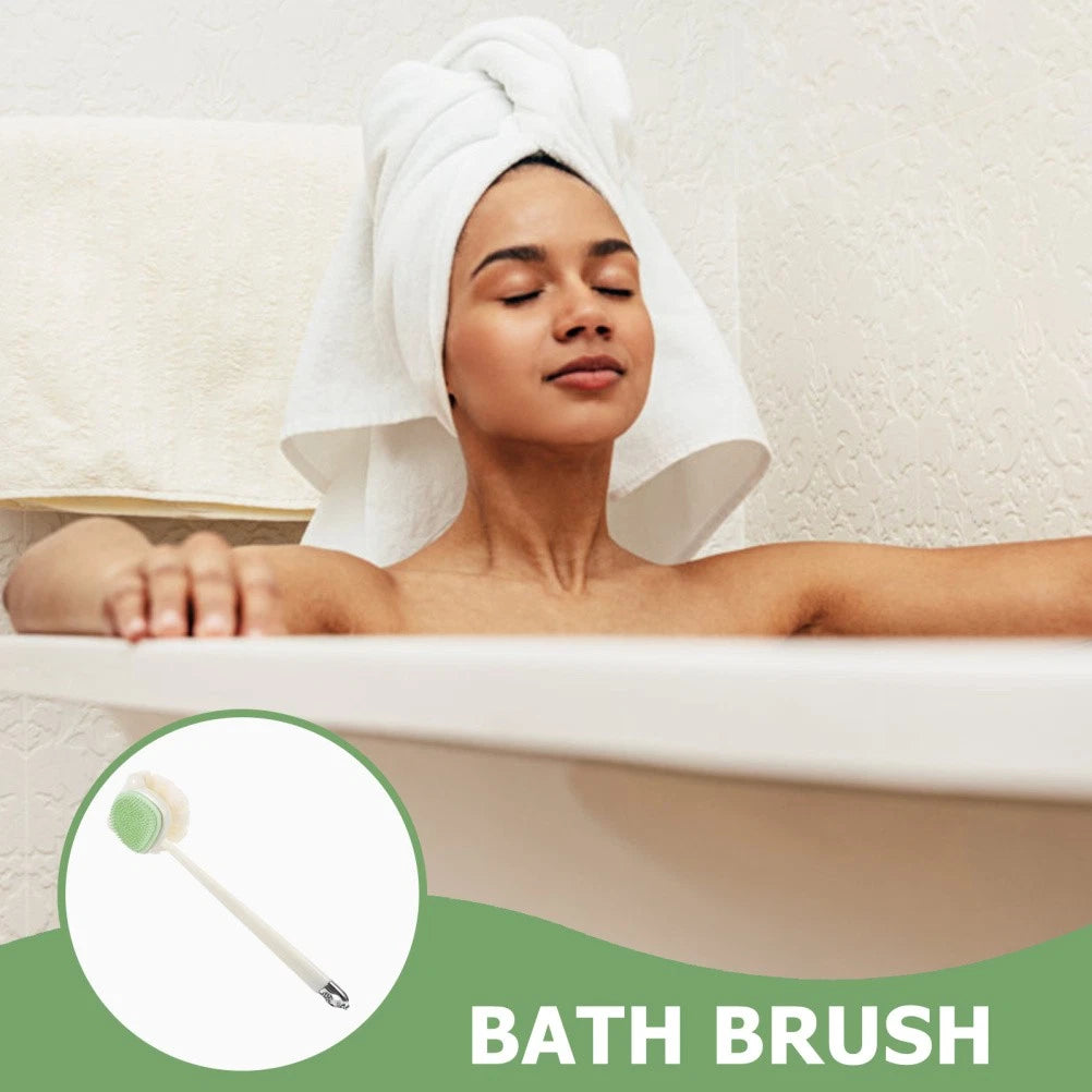 Bath Brush Exfoliating Body Scrubber Shower with Long Handle Wash