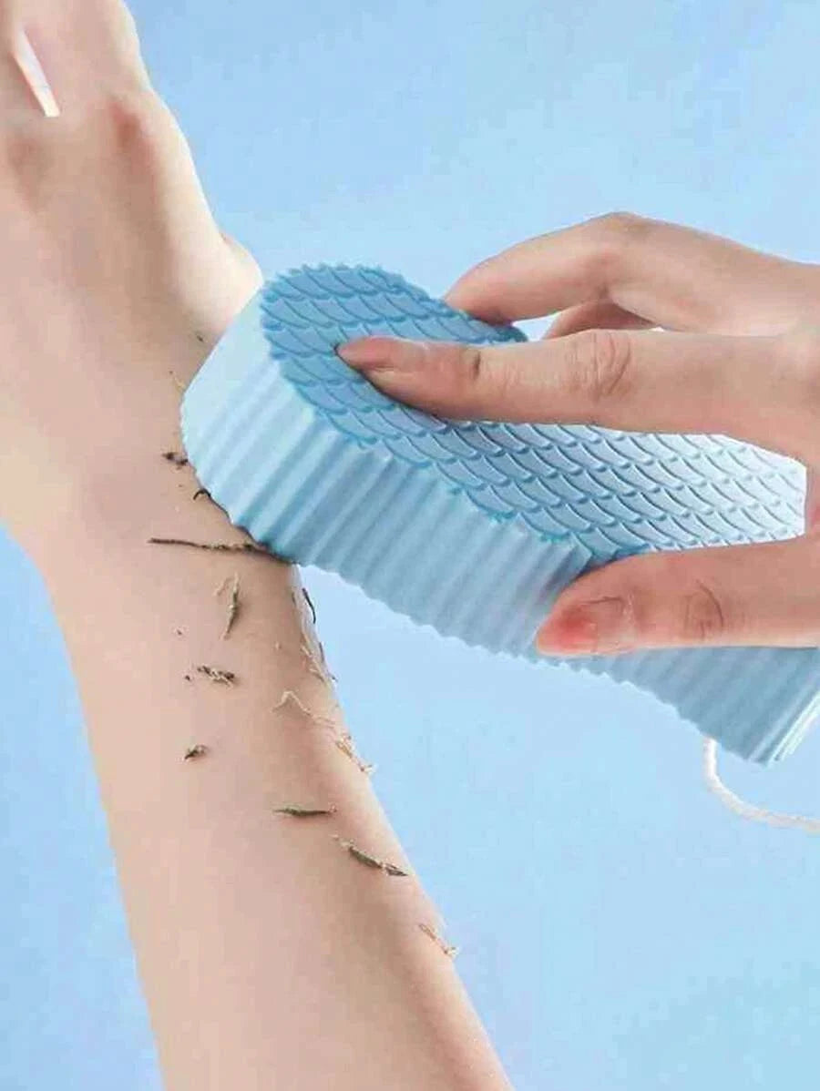 1-2 Exfoliating Body Sponge Bath Shower Scrubber Brush Wash Pad Dry Skin Remover
