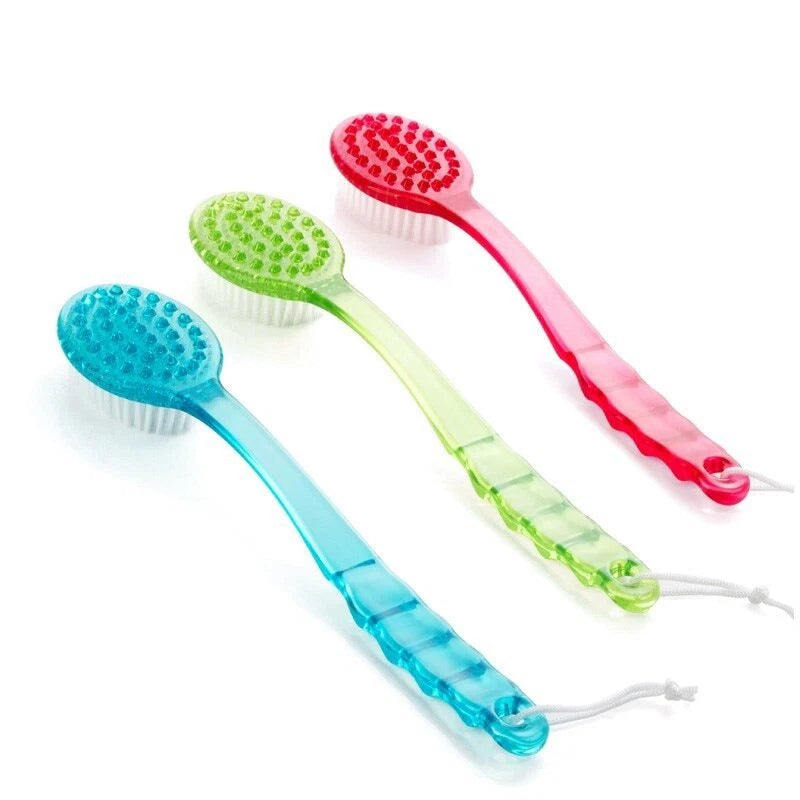 Bath Brush Back Body Bath Shower Sponge Scrubber Brushes With Handle Exfoliating