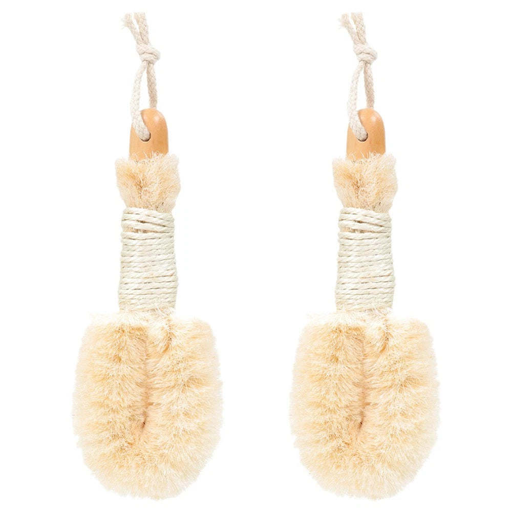 2 Pcs Silk Bath Brush Miss Scrub for Women Body Exfoliator Scrubber