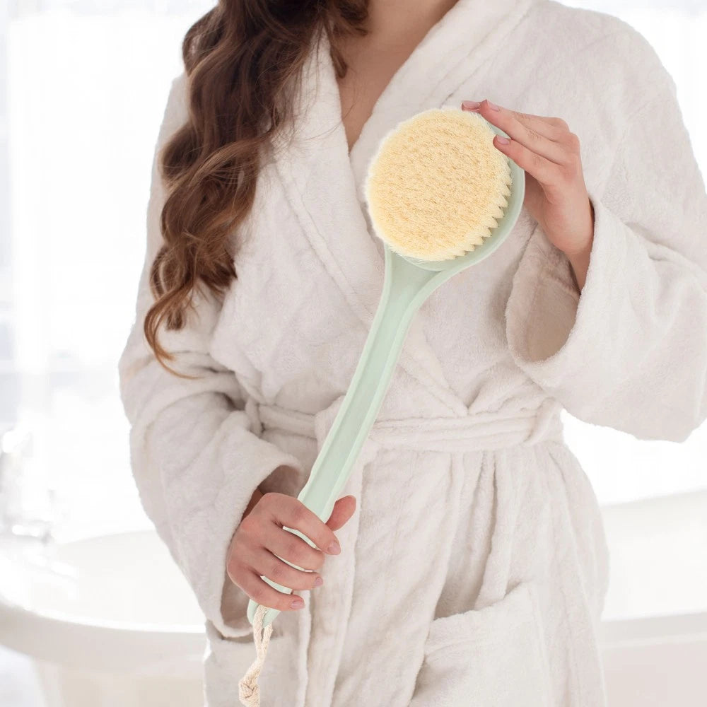 Back Exfoliating Brush Shower Back Brush Body Bath Brush Portable Back Scrubber