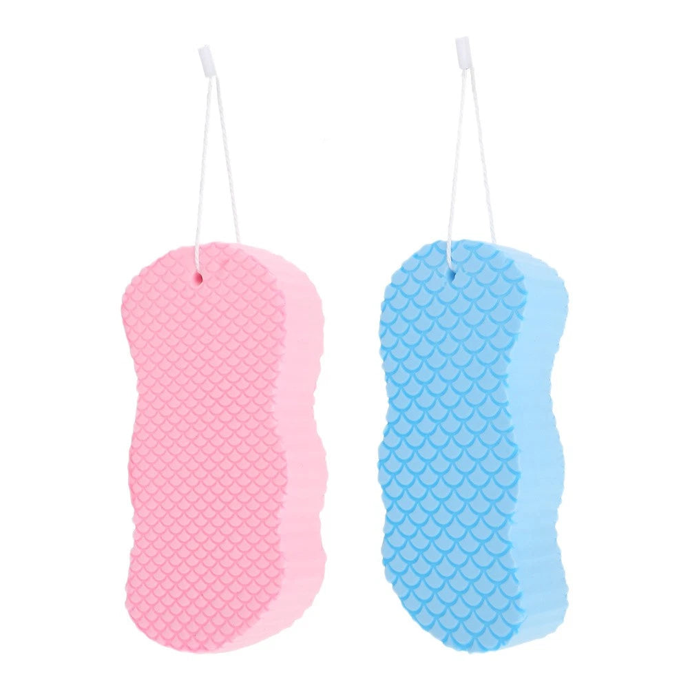 2 Pcs Baby Bath Sponge Shower Puff Sponges for Kids Toddler Brush