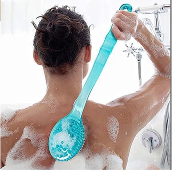 Bath Brush Back Body Bath Shower Sponge Scrubber Brushes With Handle Exfoliating