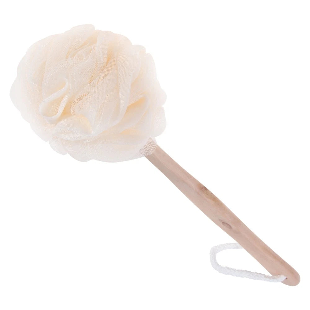 Exfoliating Bath Sponge Brush Long Handle Loofah Back Scrubber for Shower