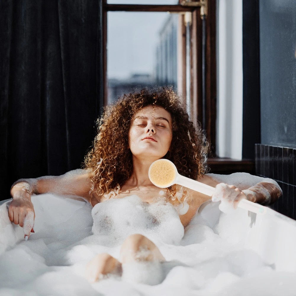 Back Scrubbing Brush Soft Bath Scrubber for Shower Exfoliating Body