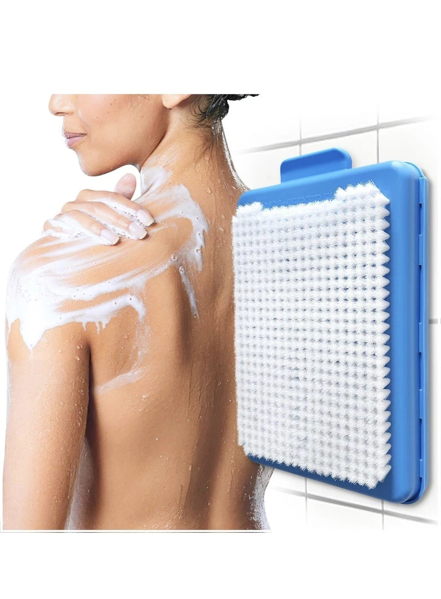 Back Brush Shower Scrubber Body Wall Mounted For - Large Exfoliating Bathing