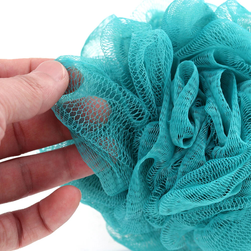 FRCOLOR 5pcs Bath Shower Balls Pouf Loofah Full Lather Exfoliating Mesh Brush