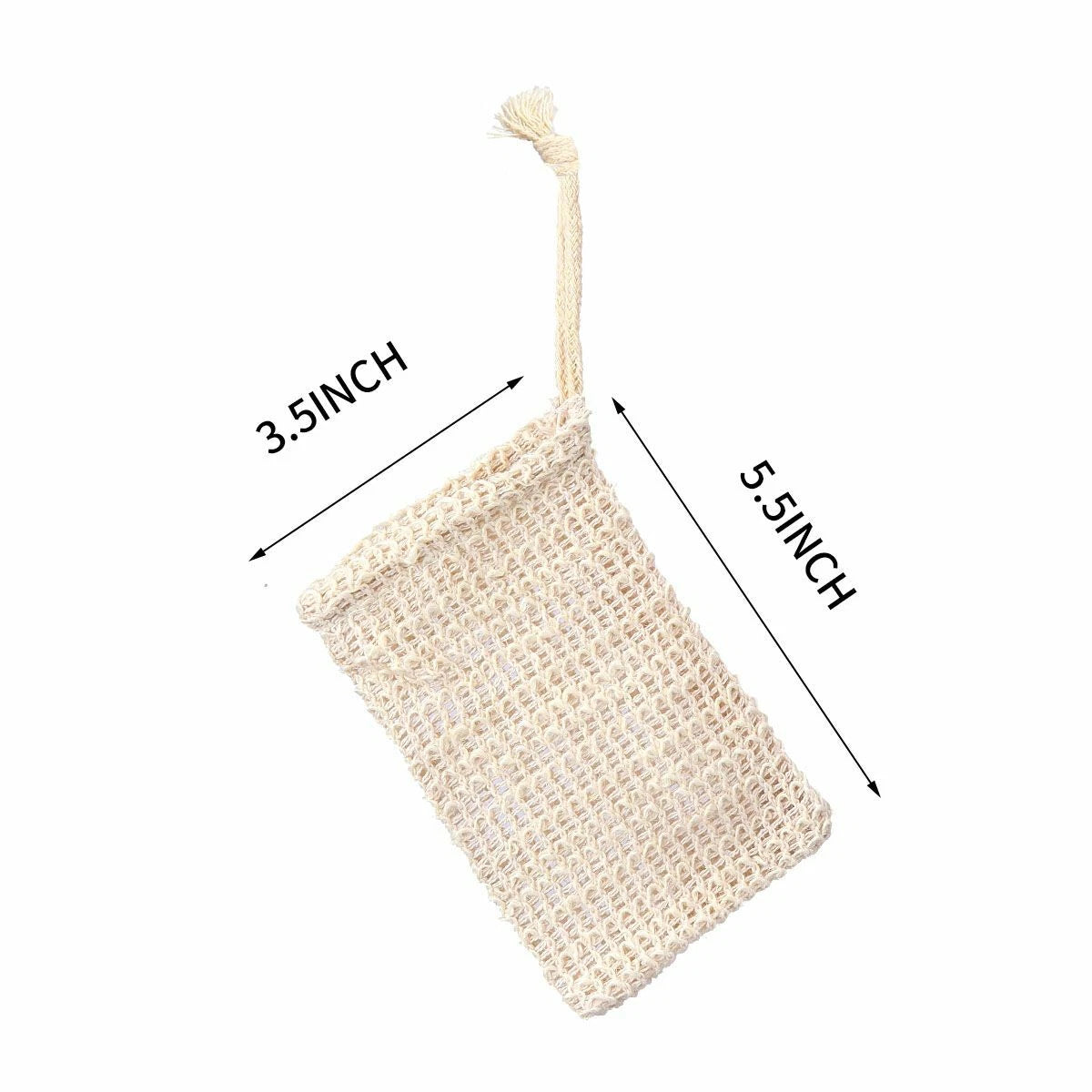 1-5 Pack Faux Sisal Soap Bag Exfoliating Soap Saver Pouch Holder US