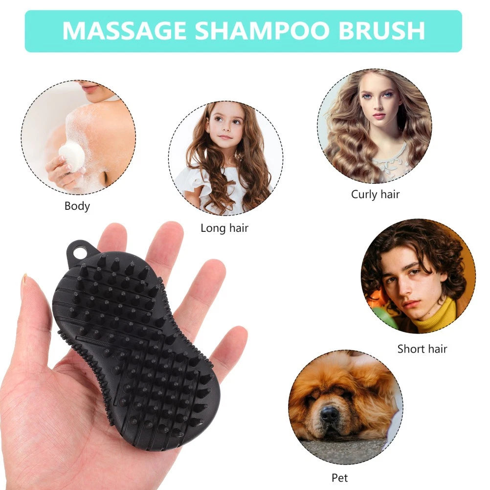 2 Pcs Silicone Bath Scrubber for Body Cleaning Massage