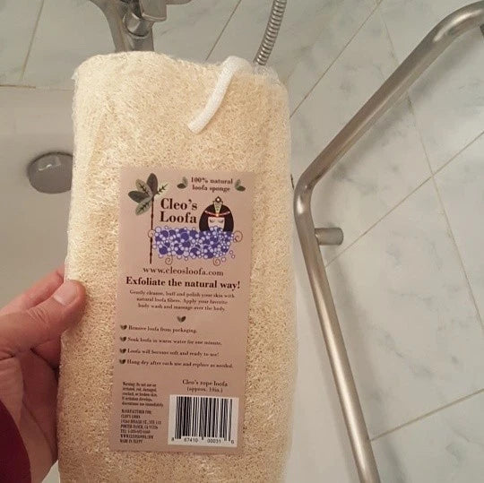 Large Natural Loofah Sponge | Exfoliating Bath Sponge | Shower Luffa