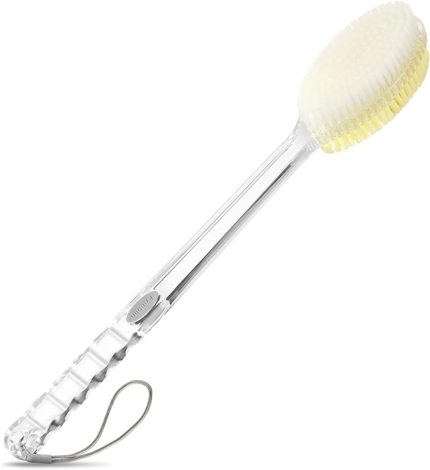 Back Scrubber Long Handle Shower Back Brush Dual-Sided With Stiff/Soft Bristles