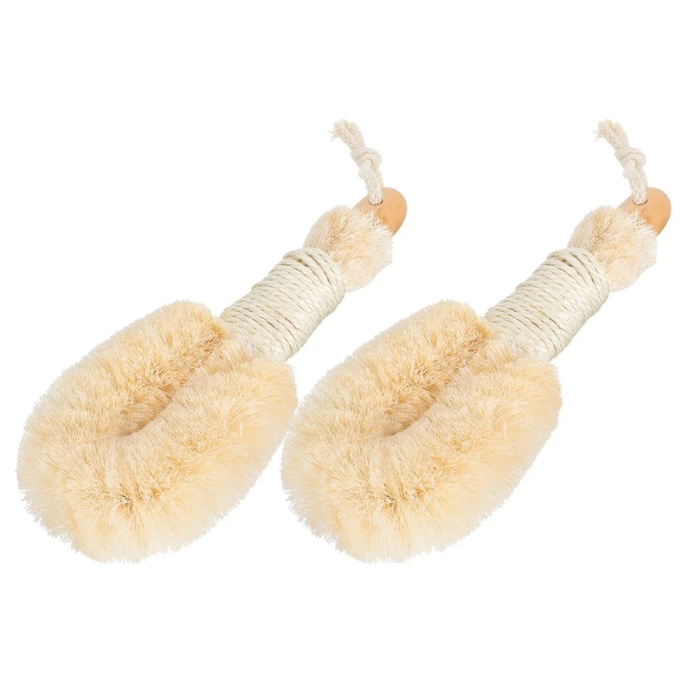 2 Pcs Silk Bath Brush Miss for Body Exfoliating Shower Brushes Scrubber