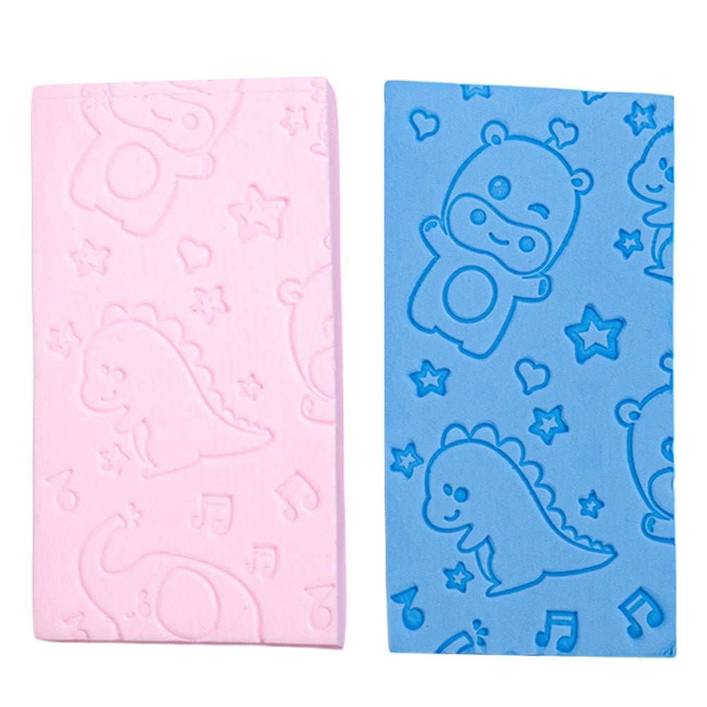 2 Pcs Bath Scrub Sponge Brush Newborn Skin Exfoliator for Body Scrubber Shower