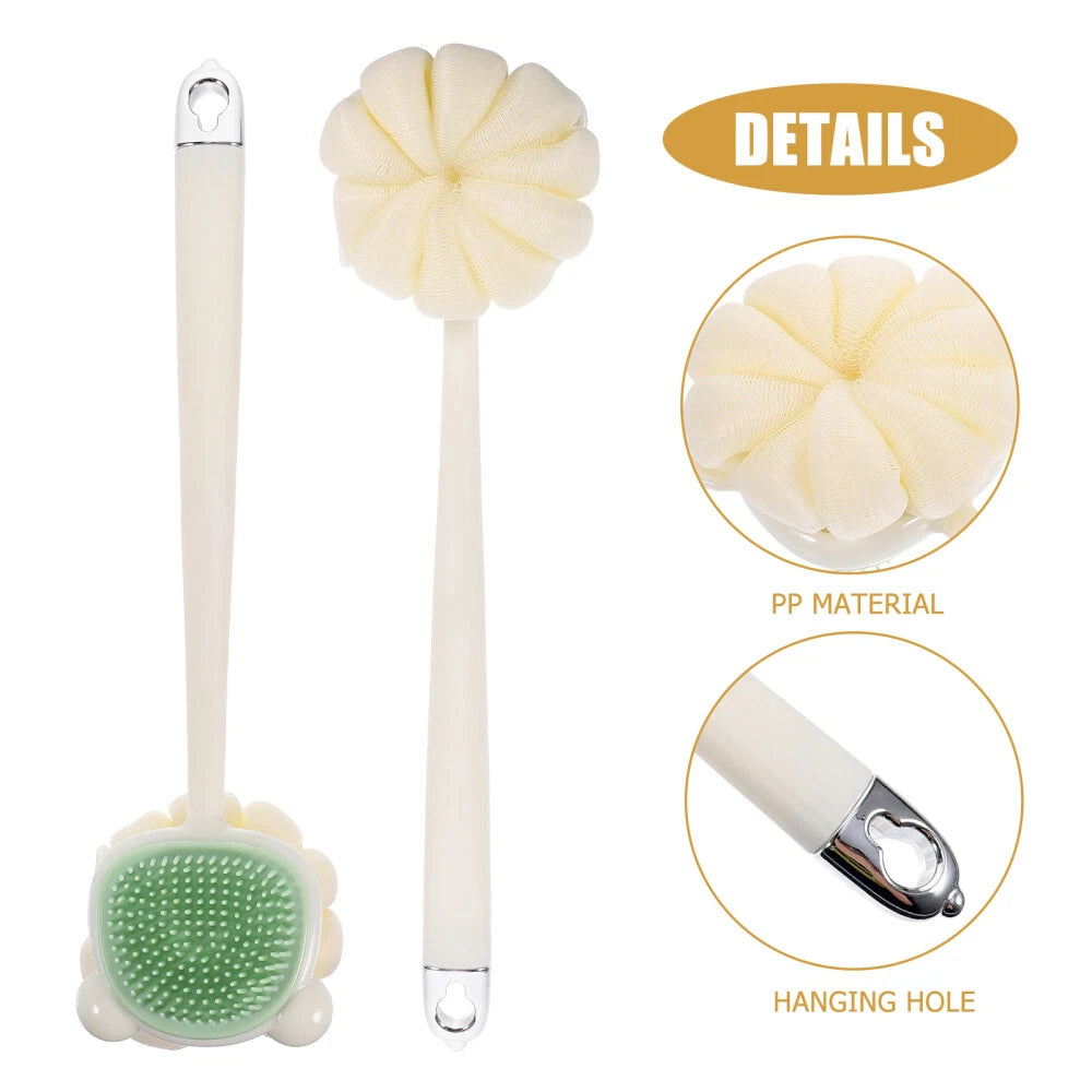 Back Brush Long Handle Shower Bath Brush Back Scrubber Exfoliation Shower Brush