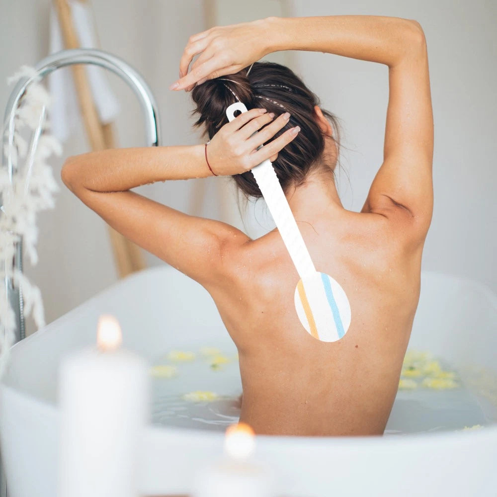 Double-head Shower Brush Man Long Handle Bath Back Cleaning Washing