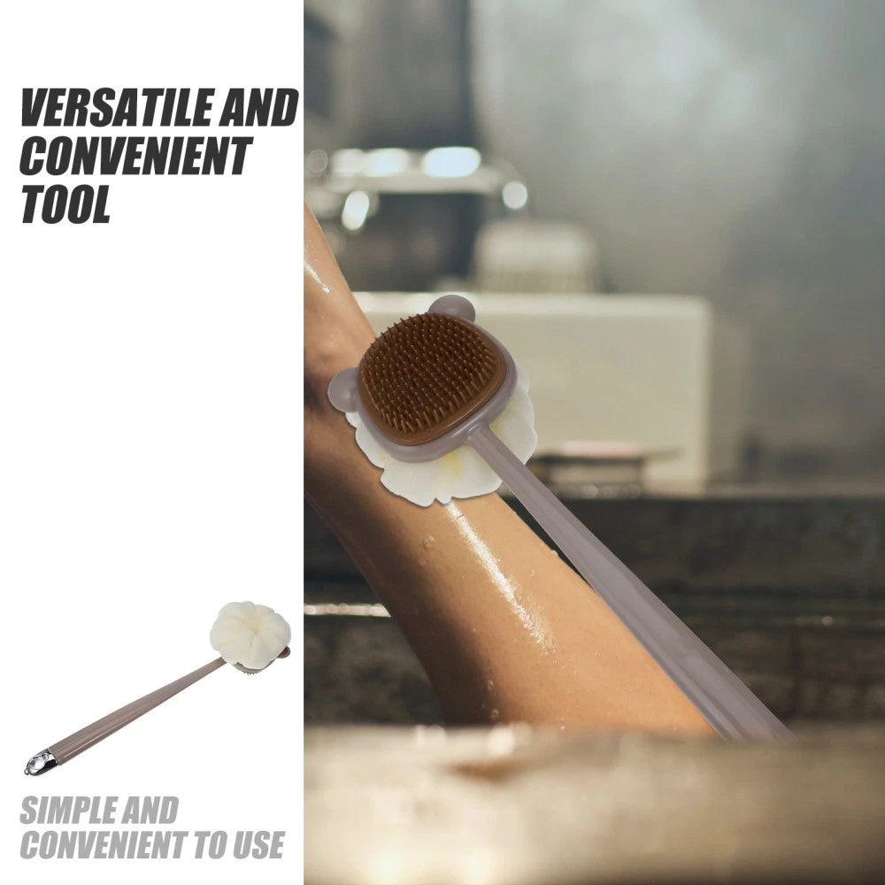Long Handle Body Shower Brush with Dual Sided Soft for Gentle Cleansing