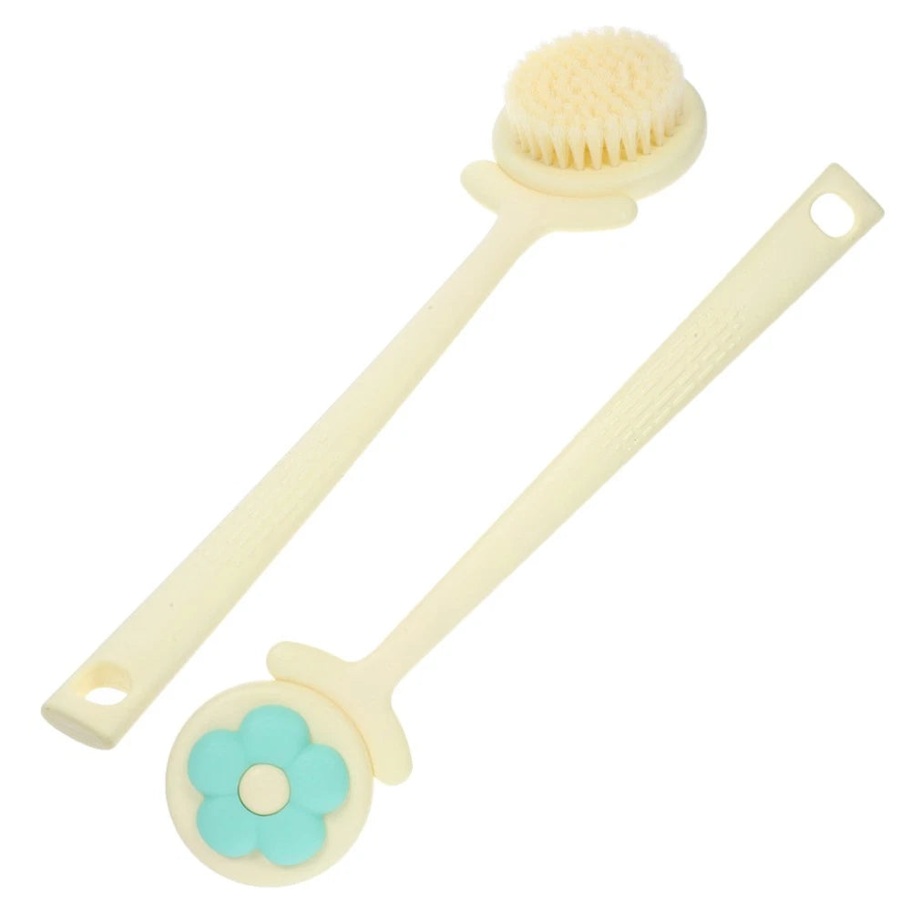 2 Pcs Flower Bath Brush Man Back Scratcher Lotion Applicator for Women