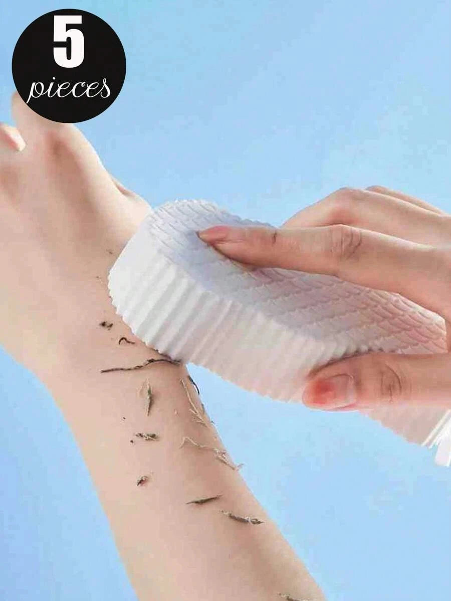 1-2 Exfoliating Body Sponge Bath Shower Scrubber Brush Wash Pad Dry Skin Remover