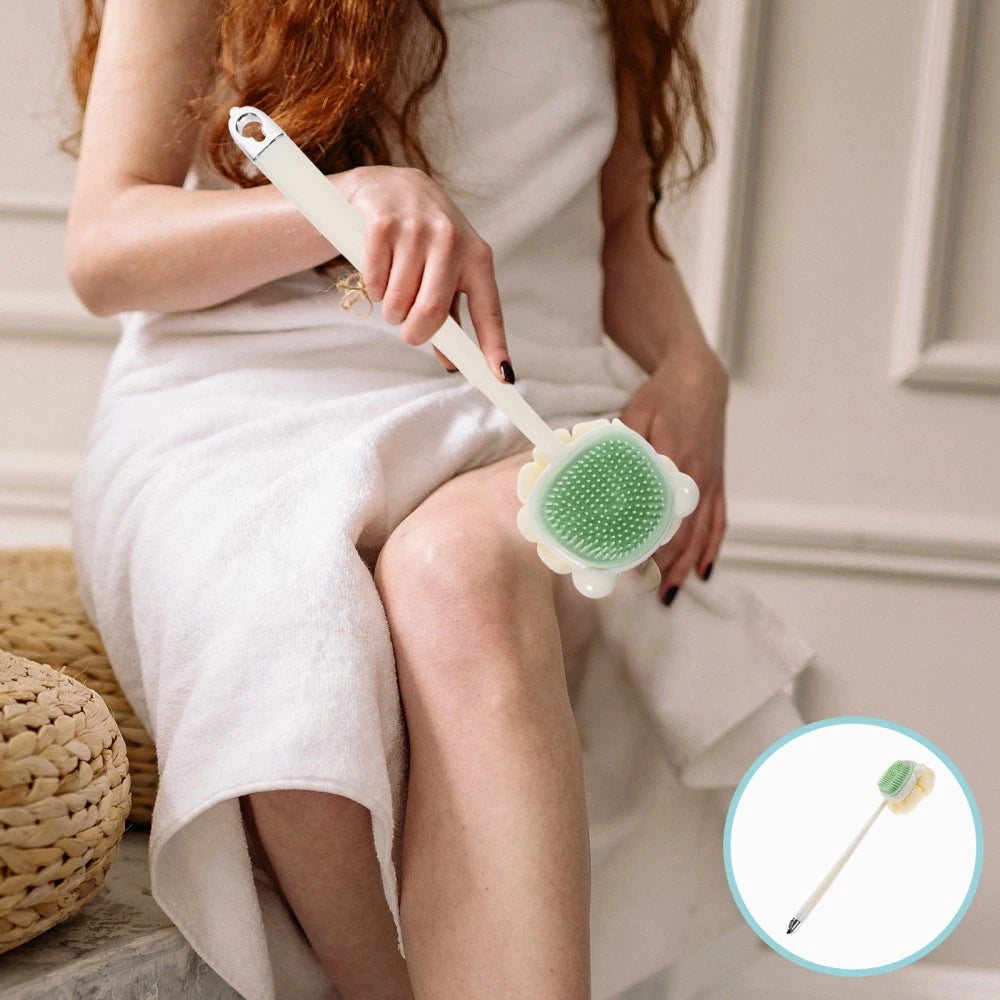 Back Brush Long Handle Shower Bath Brush Back Scrubber Exfoliation Shower Brush