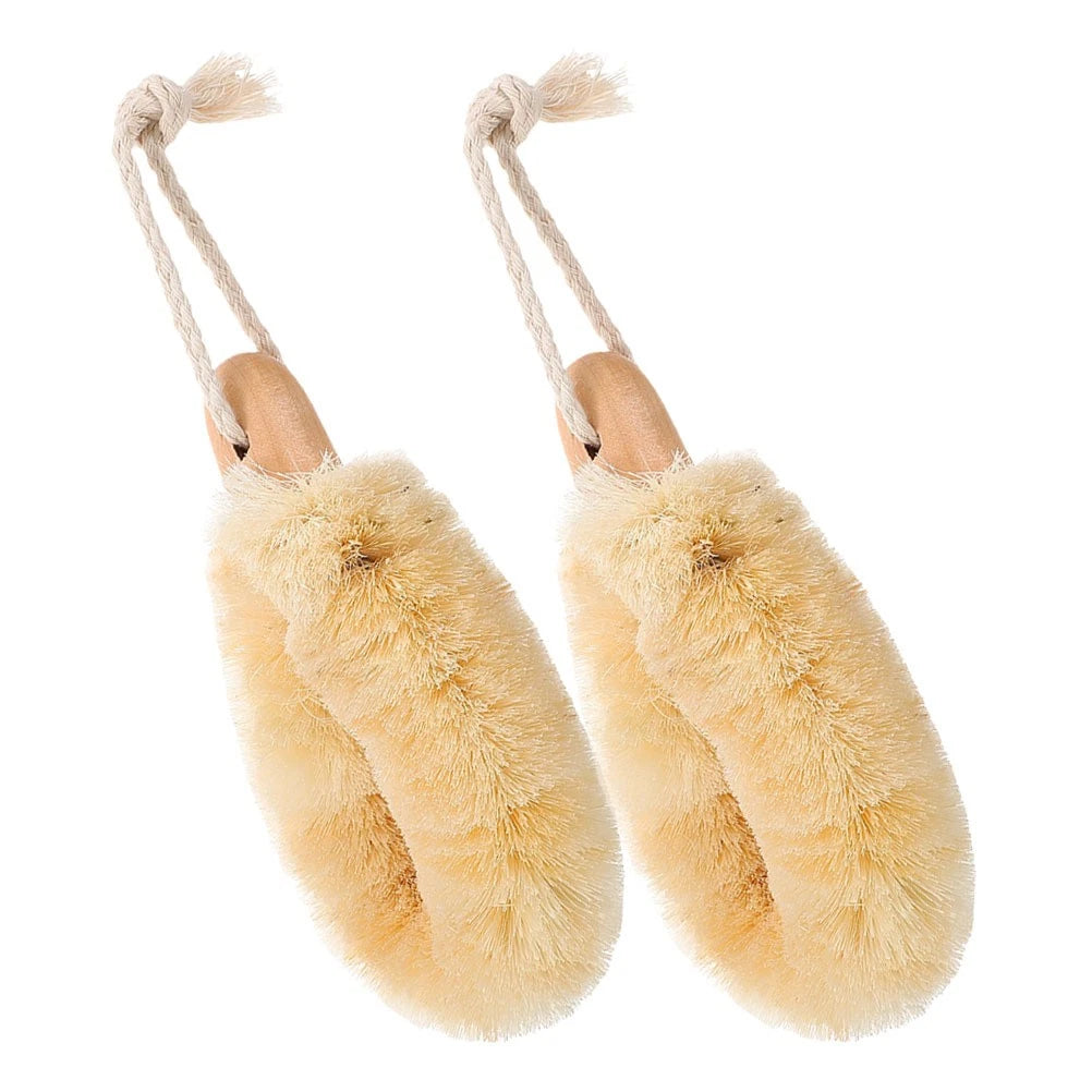 2 Pcs Silk Bath Brush Miss Scrub for Women Body Exfoliator Scrubber