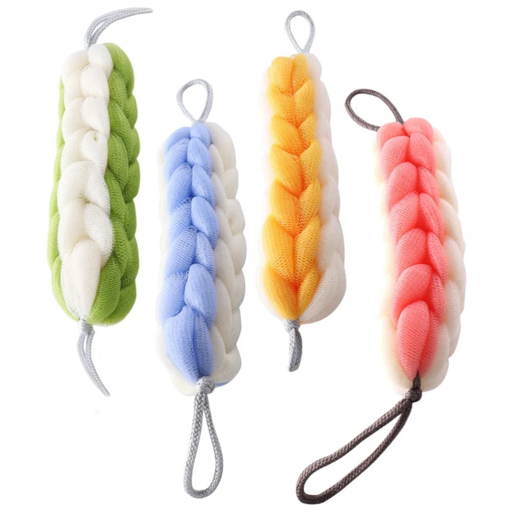 2 Pcs Bath Bar Man Miss Wall Mounted Exfoliating Brush Body Scrubber