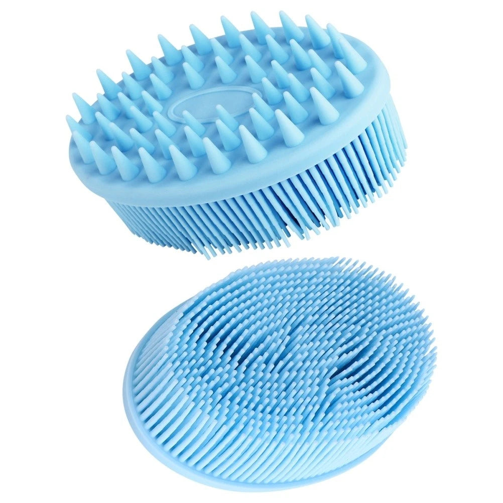 2 Pcs Bath Massage Brush Baby Silicone Brushes Shower Cleaning Scrubbers