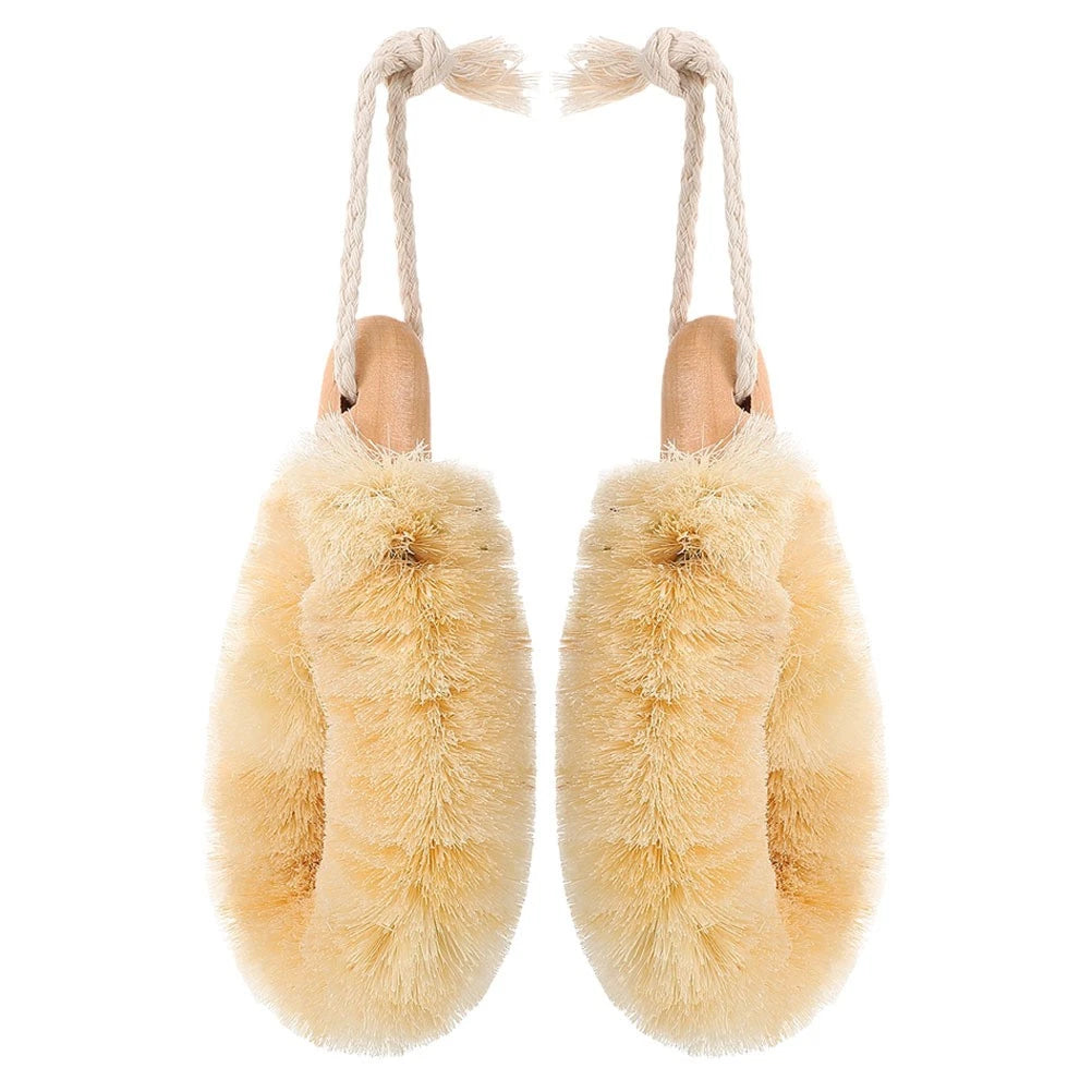 2 Pcs Silk Bath Brush Miss Shower Scrub Exfoliating Body Scrubber
