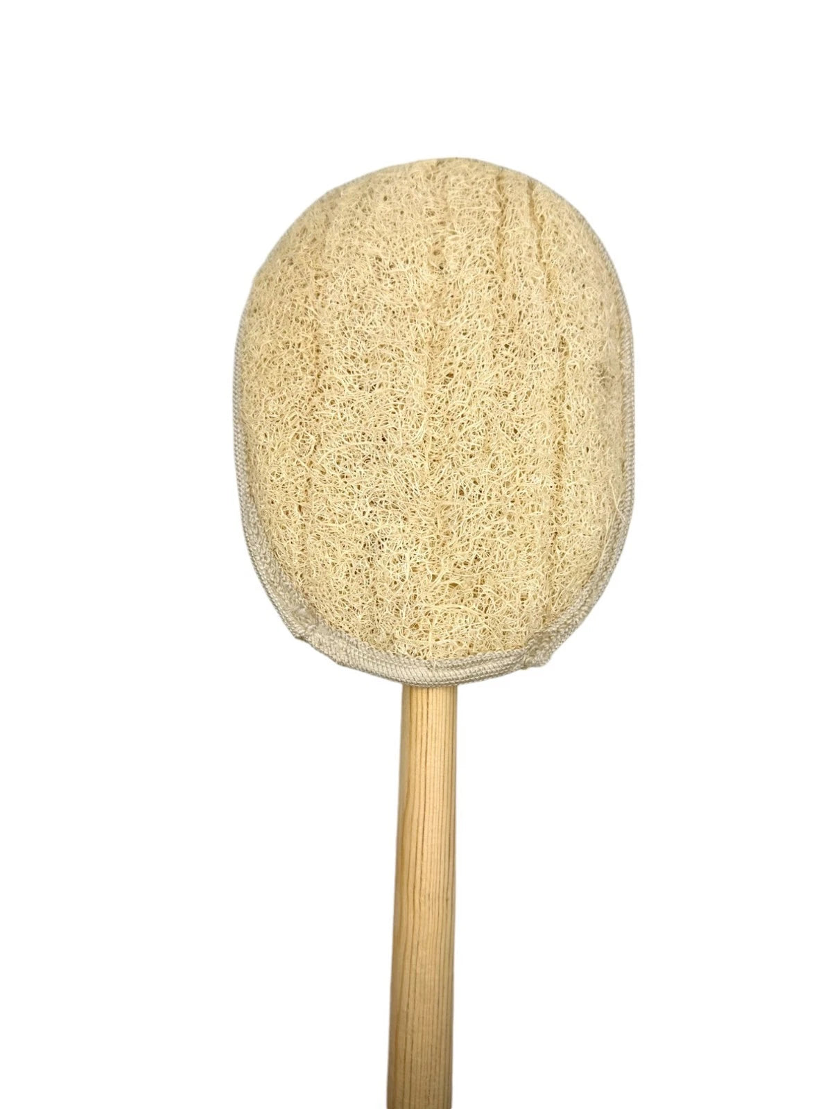 Natural Loofah Brush Sponge - Wooden Pole (55cm 21.5inches) Bath Shower