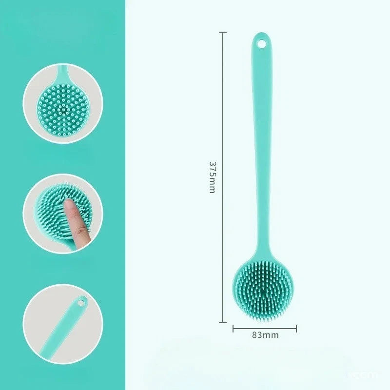 Bath Shower Brush with Handle – Soft Back Scrubber & Exfoliating Skin Massager
