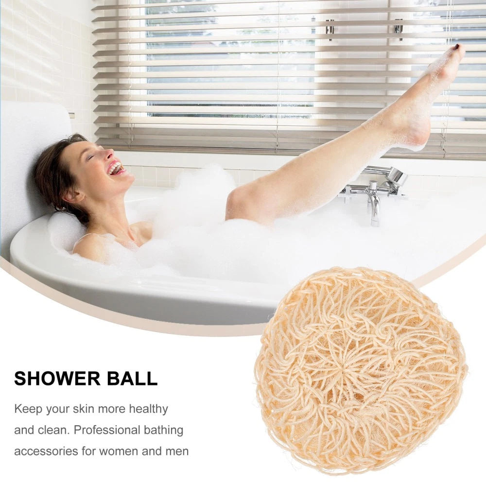 2 Pcs Sisal Bath Brush Man Mother Shower Balls Scrubber for Body
