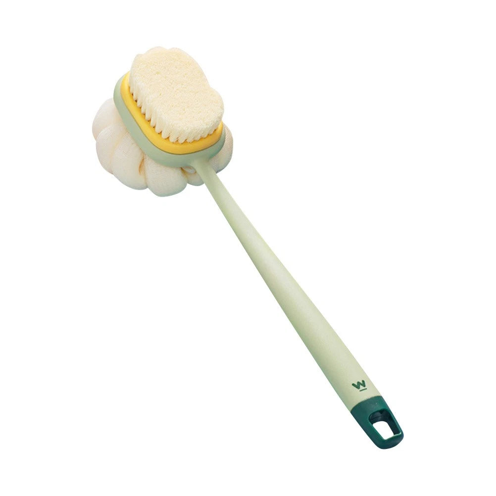 Double Side Bath Brush Body Scrubber Long Handle Back Scrubber Scrub Bath