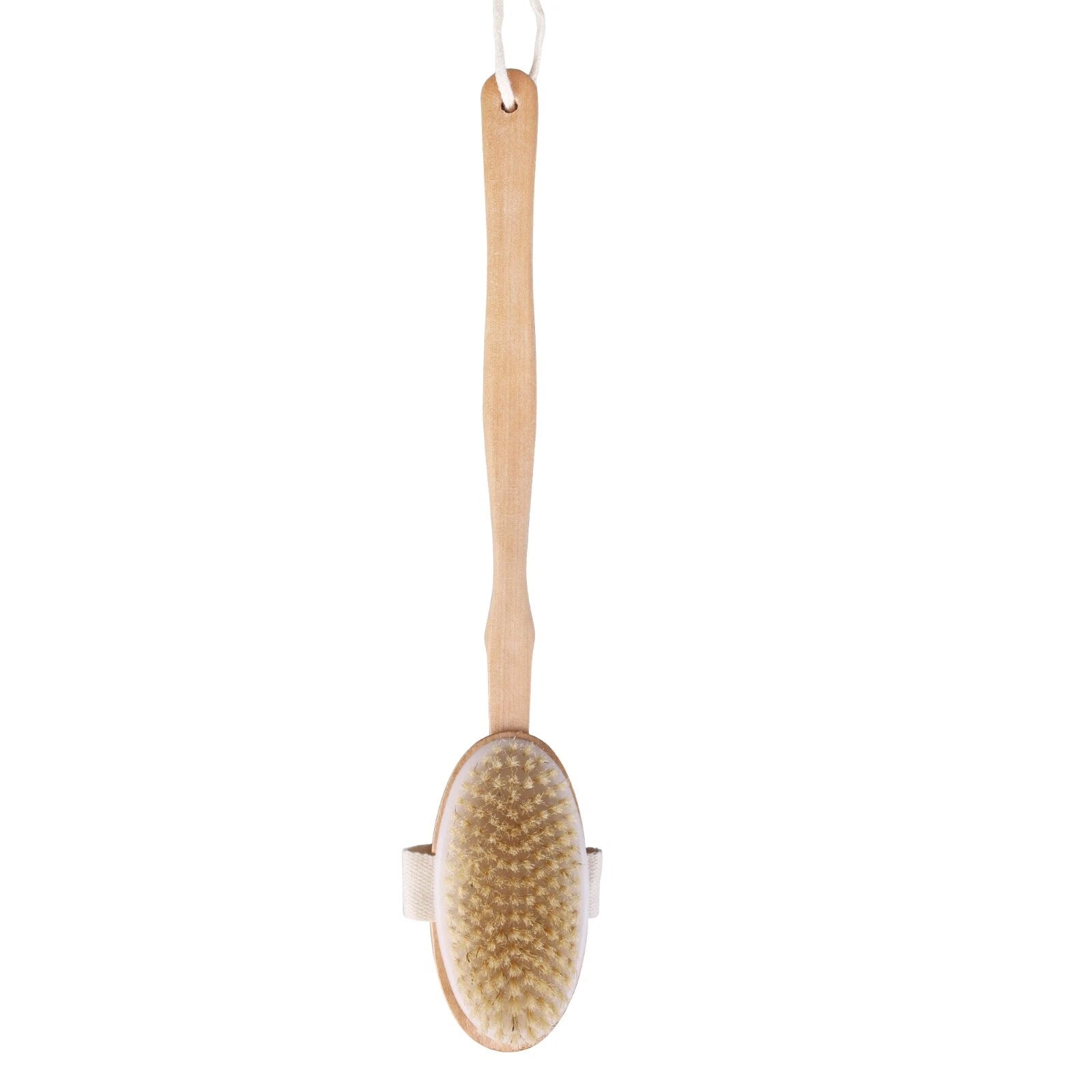 Premium Dry Skin Brush - Natural Bristle Wooden Scrubber for Spa & Shower Use US