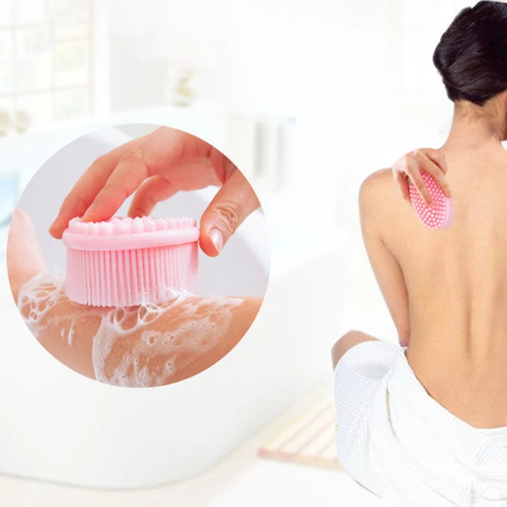 Bath Brush Body Scrubber Exfoliator Exfoliating Silicone