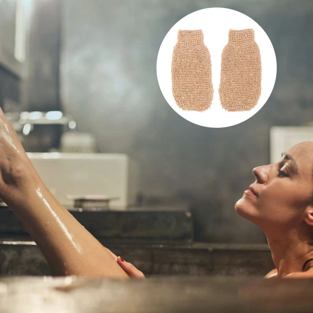 2Pcs Exfoliating Bath Scrubber Mitts for Smooth Skin