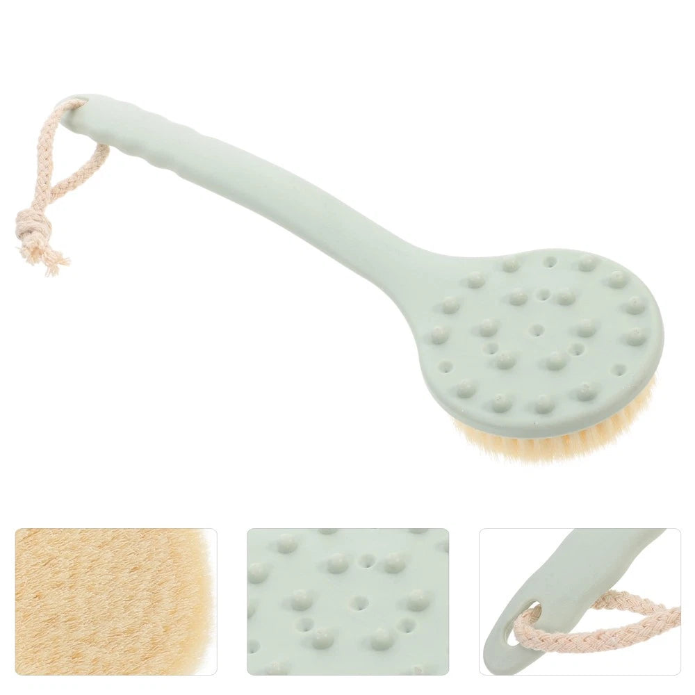 Back Exfoliating Brush Shower Back Brush Body Bath Brush Portable Back Scrubber