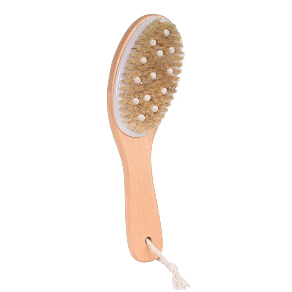 Body Brush Shower for Bath Scrubber Cleaning Exfoliating Back with Handles