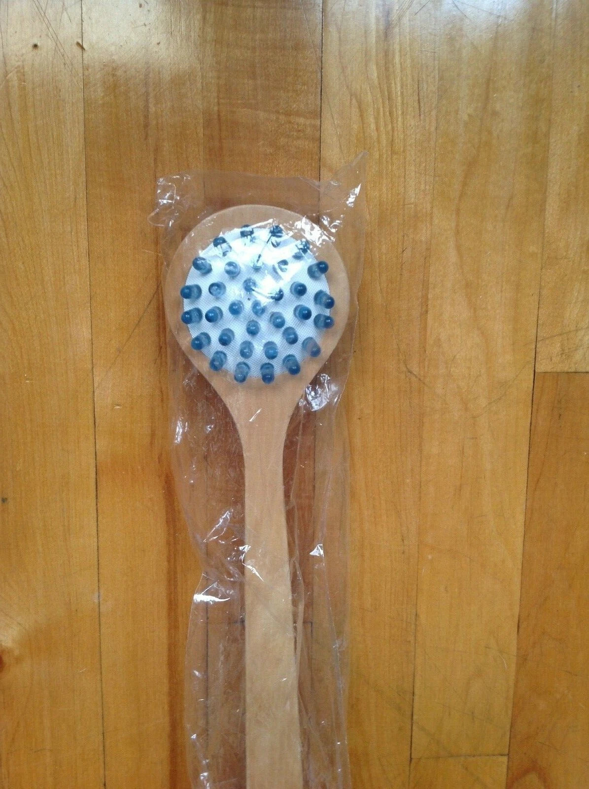 Natural Bristle Wooden Bath Shower Body Back Dry Skin Bath Brush Spa Scrubber