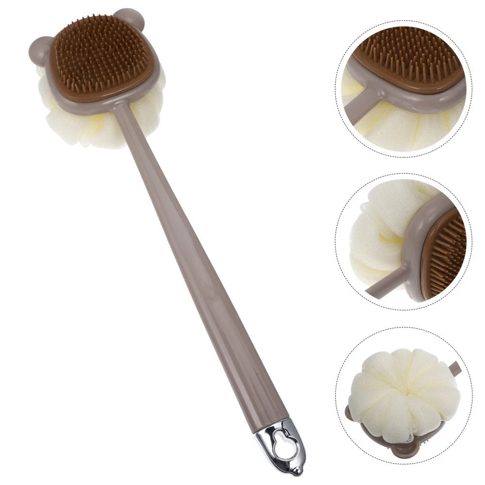 Long Handle Body Shower Brush with Dual Sided Soft for Gentle Cleansing