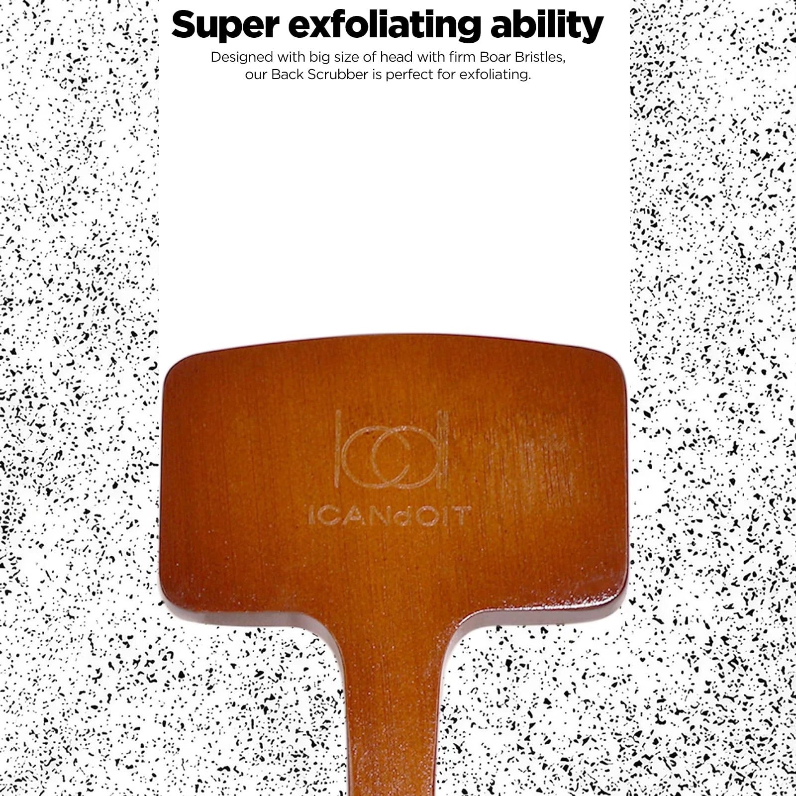 Exfoliation Set-17.71 Inch Boar Bristles Back Scrubber Bath Brush,Shower Brus...