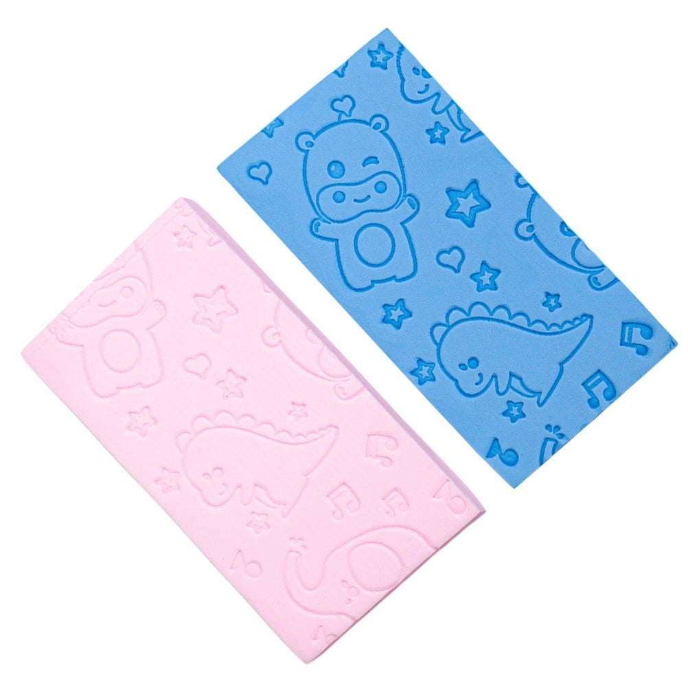 2 Pcs Bath Scrub Sponge Brush Newborn Skin Exfoliator for Body Scrubber Shower