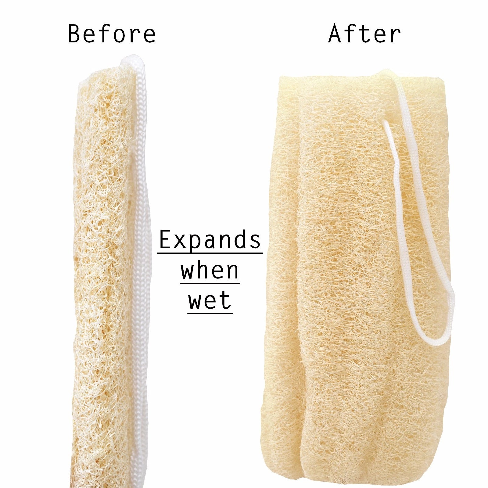 Large Natural Loofah Sponge | Exfoliating Bath Sponge | Shower Luffa