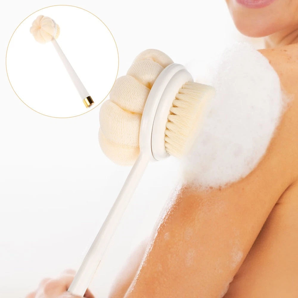 Bath Scrub Cleaning Brush Body Shower Scrubber Wash Baby Back with Long Handle