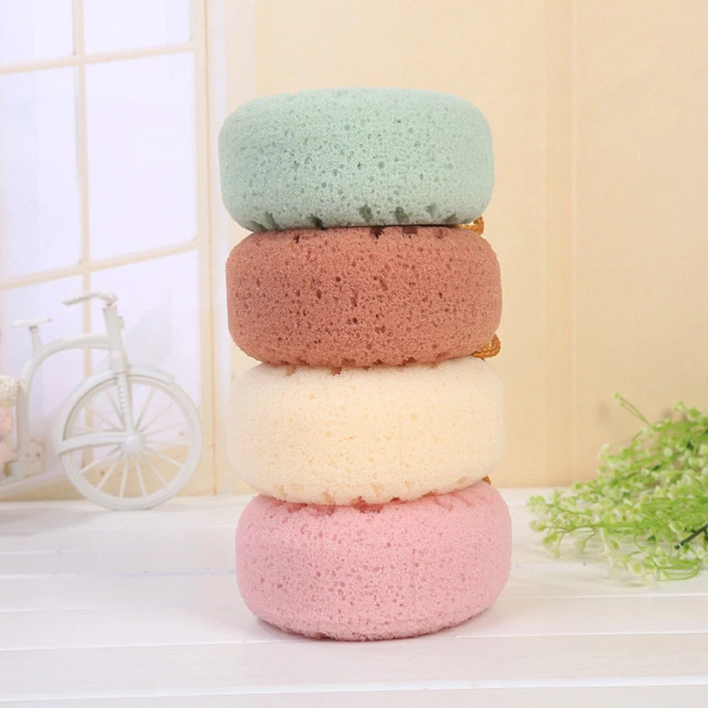2 Pcs Shower Wipe Soft Bath Sponge Bathtub Scrubber Brush Exfoliating