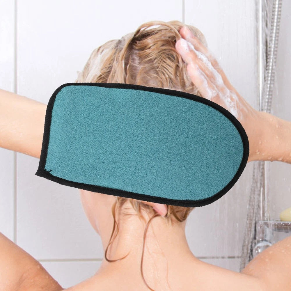 3pcs Shower Bath Gloves Brush Exfoliating Back Skin Scrubber Gloves Bath Ball