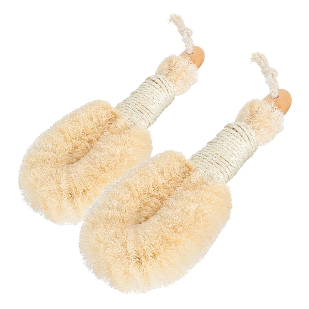 2 Pcs Silk Bath Brush Miss Shower Scrub Exfoliating Body Scrubber