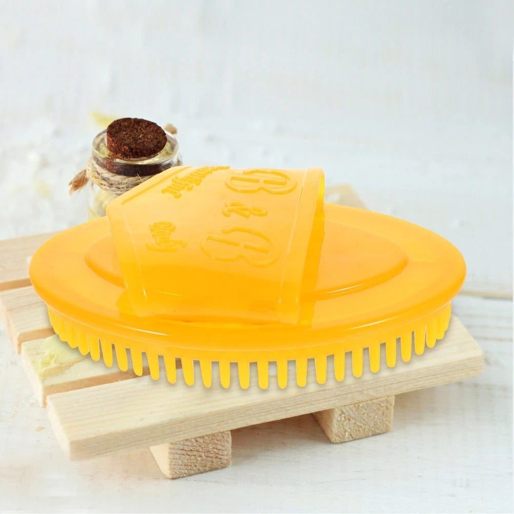 2 Pcs Multifunctional Massage Brush Scrubbing with Handle Back Shower